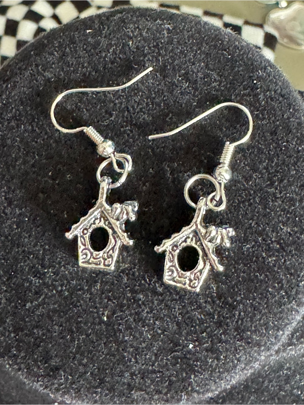 Birdhouse Dangle Earrings